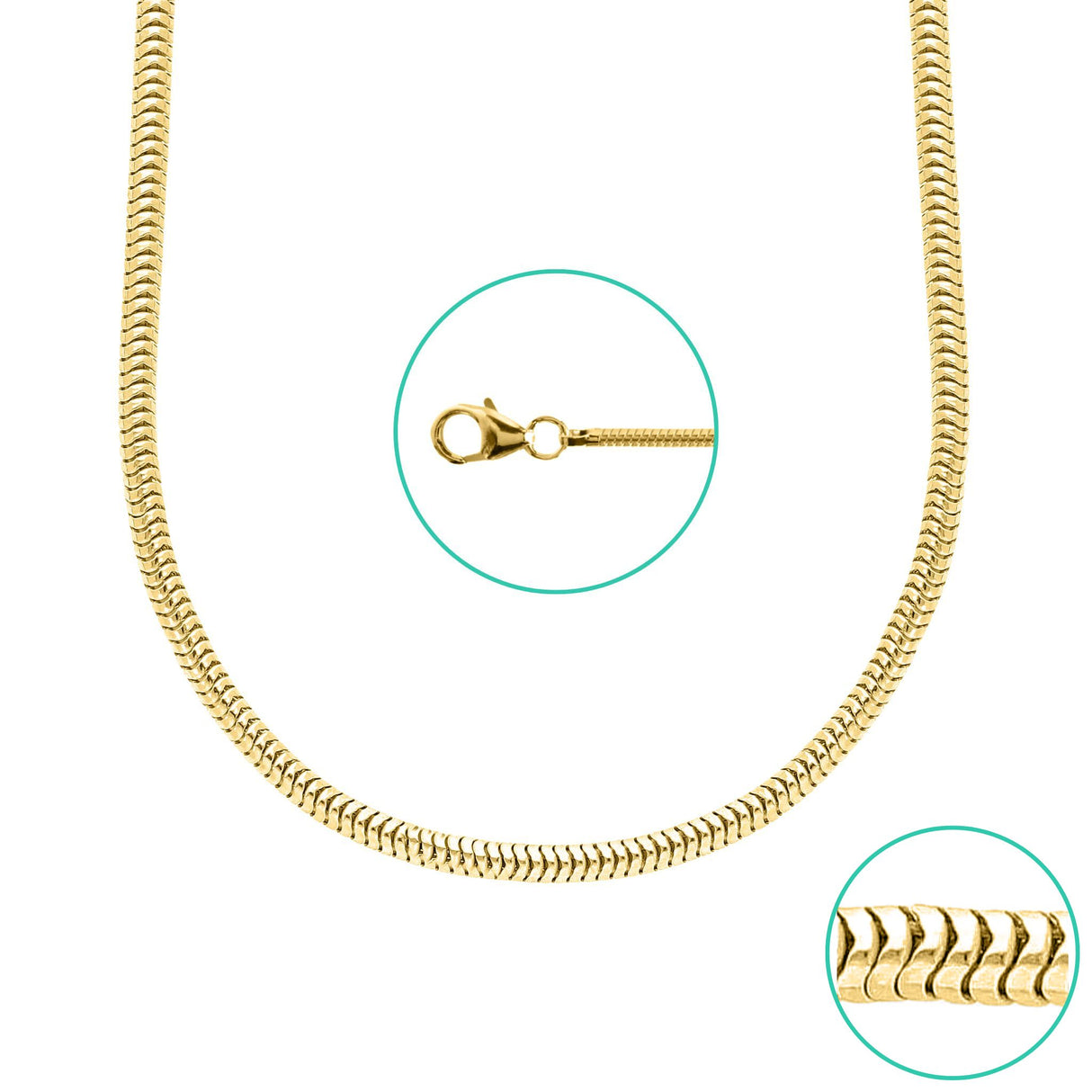 Schlange 1.9mm | Halskette