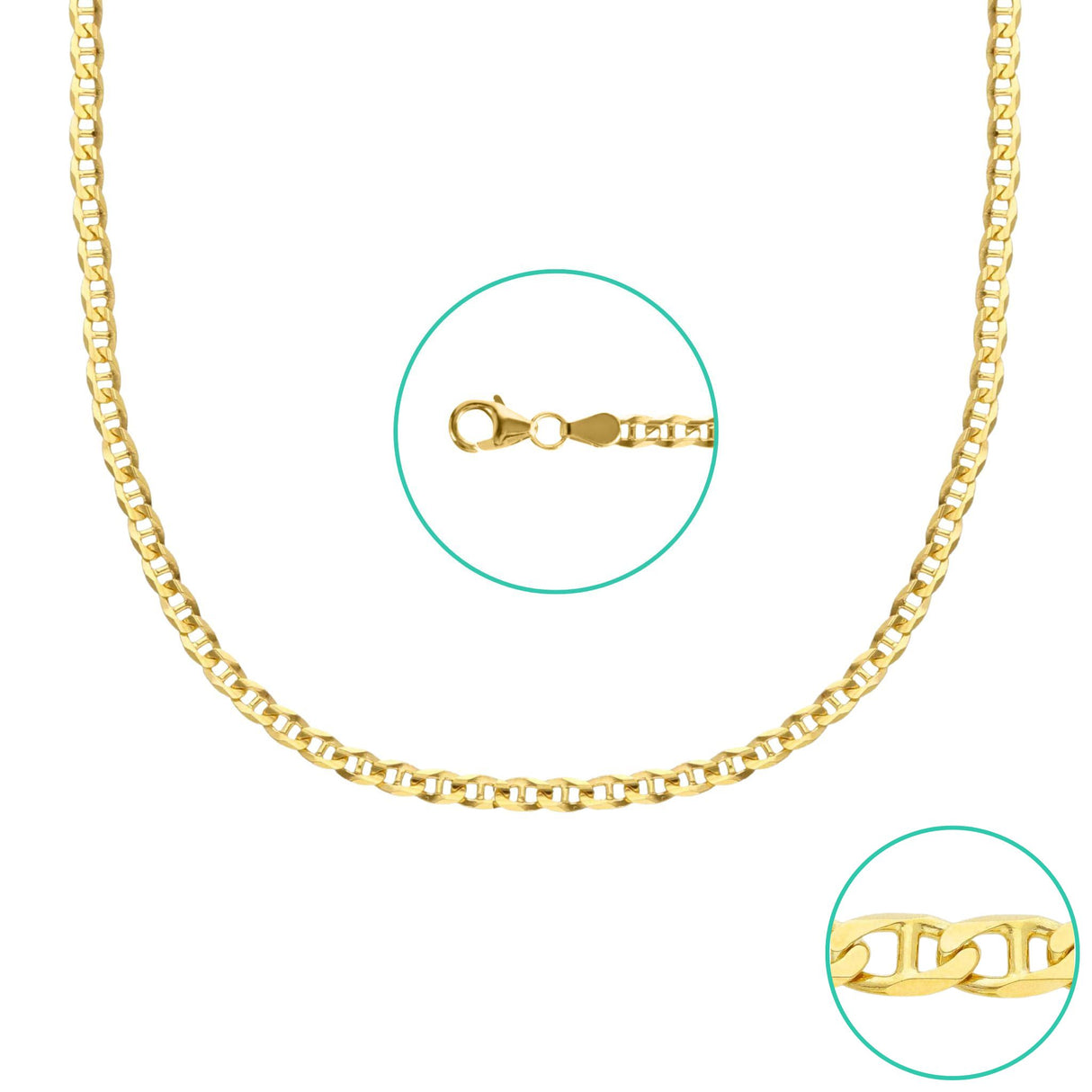 Panzersteg 2.3mm | Halskette