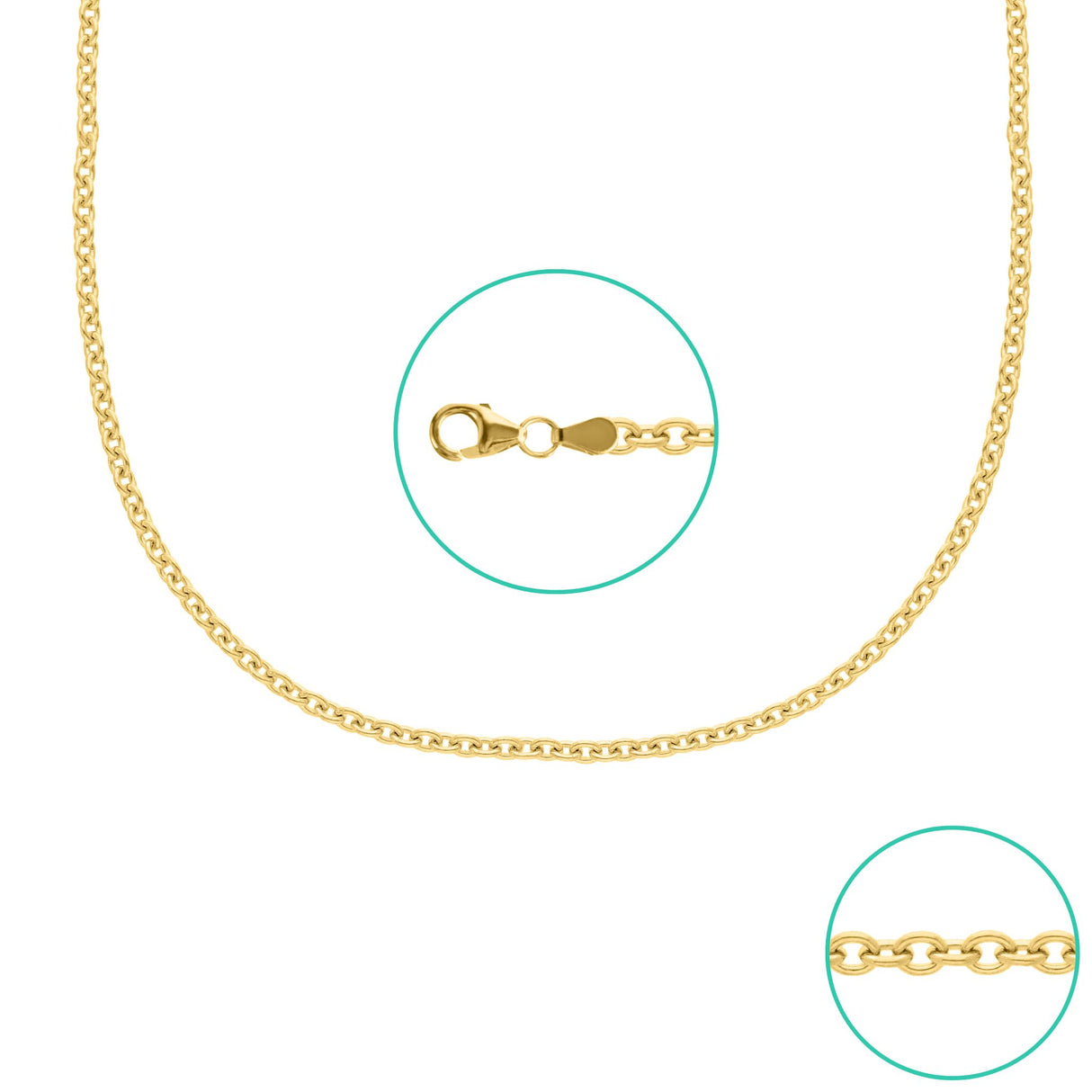 Anker 1.7mm | Halskette